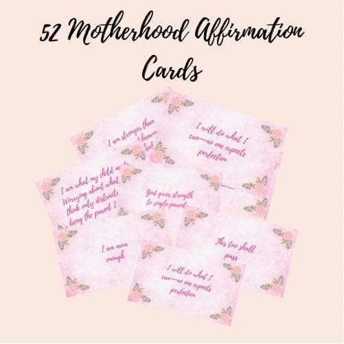52 motherhood affirmation cards
